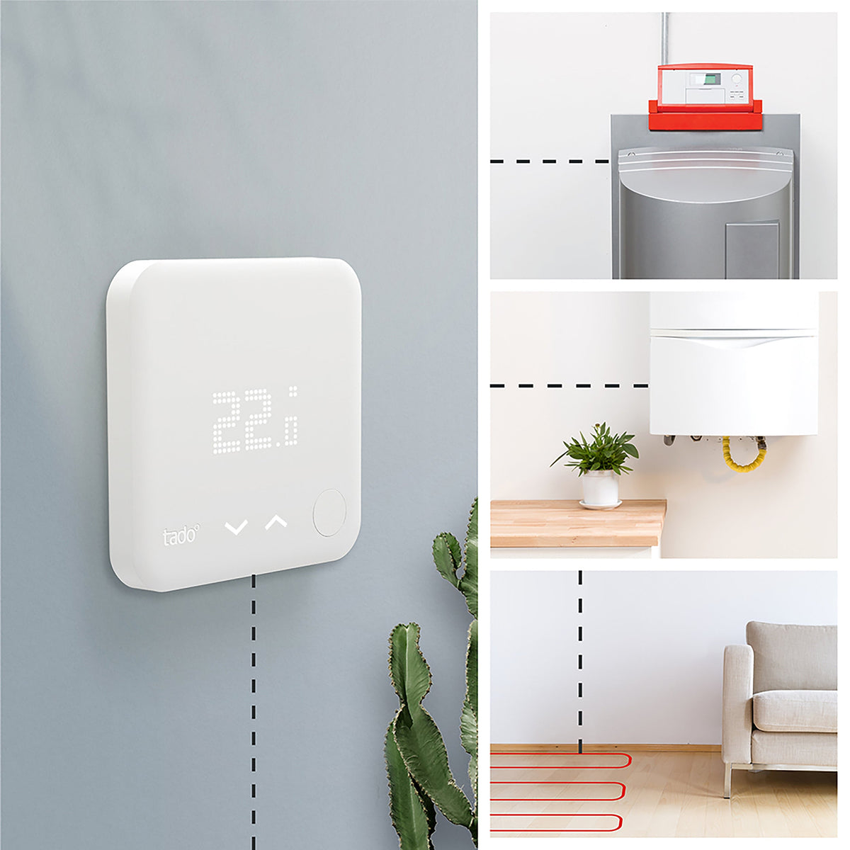 Honeywell Home T6 Wifi thermostaat bedraad voor wandmontage zwart - KH Honeywell Home T6 Wifi thermostaat bedraad voor wandmontage zwart - KH